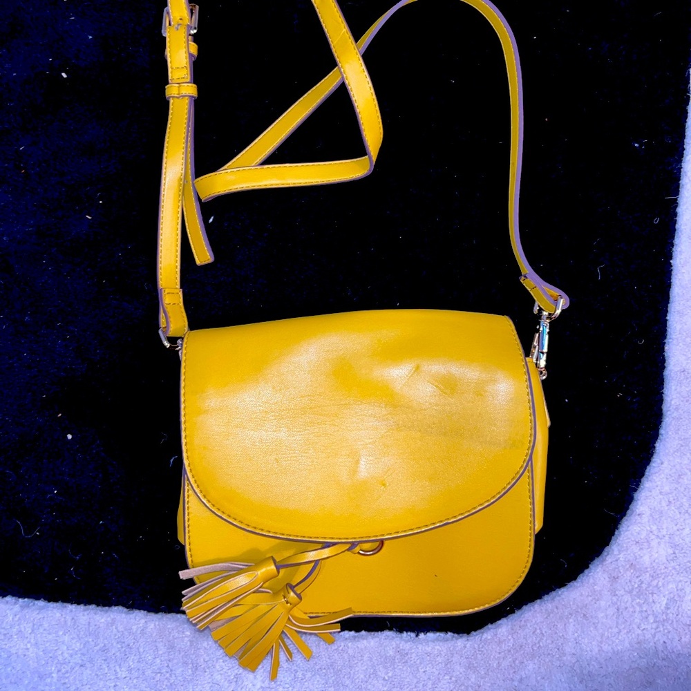 Women’s Kate Landry mustard yellow crossbody bag